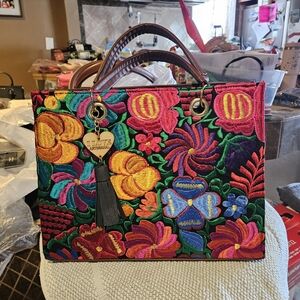 Colorful Embroidered Women's Bag